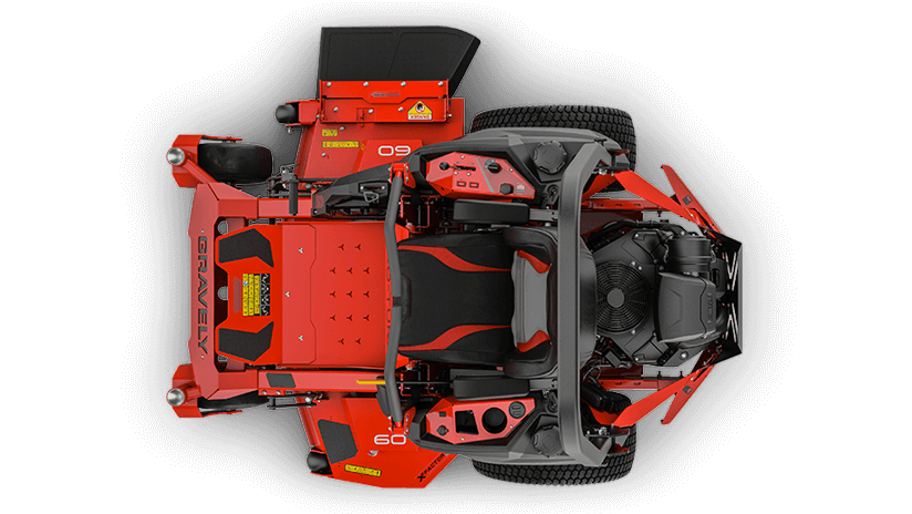 Top View of Lawn Mower