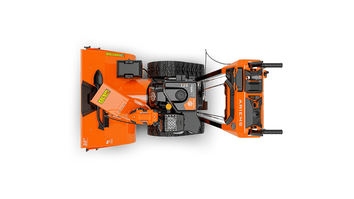 Top View of Snow Blower