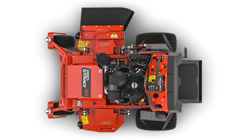Top View of Ride On Mower