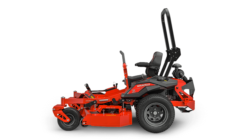 Side View of Grass Lawn Mower