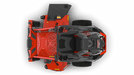 Top View of Lawn Mower
