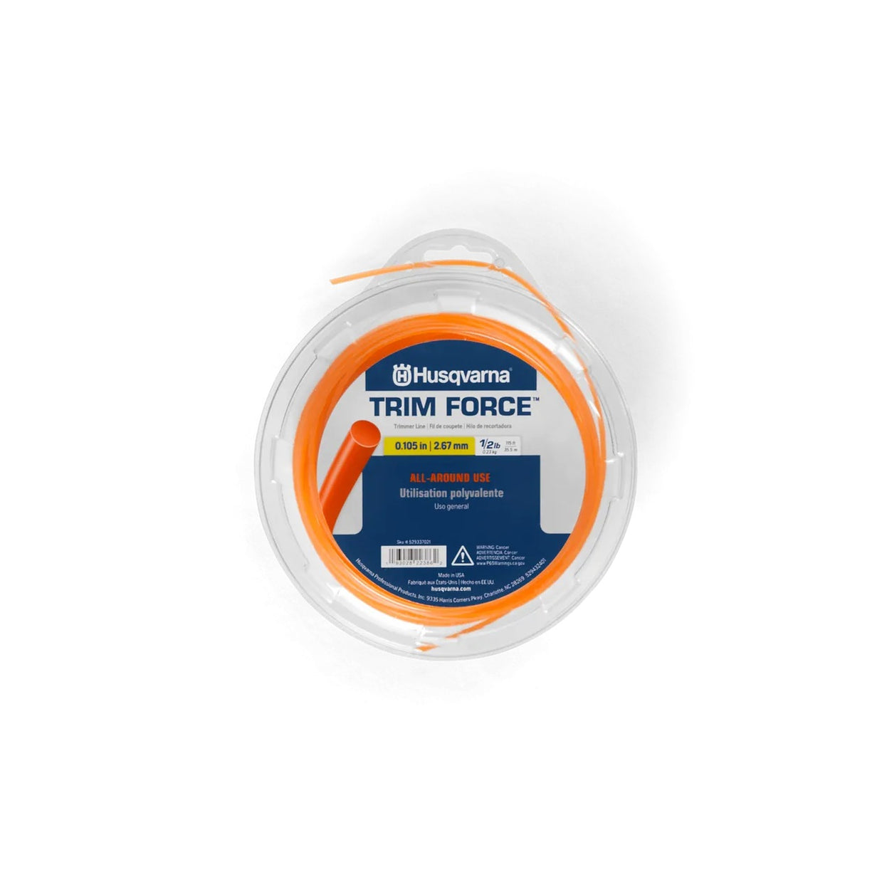 Husqvarna TrimForce Round Trimmer Line .095