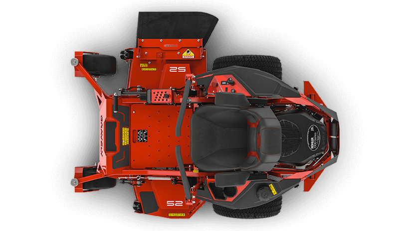 Top View of Lawn Mower